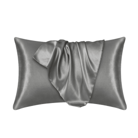 Silk Pillowcase for Hair and Skin, Mulberry Silk Pillow Cases 2Pack - Dark Gray - 50x66cm