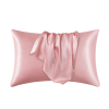 Silk Pillowcase for Hair and Skin, Mulberry Silk Pillow Cases 2Pack - Pink - 48X74cm