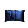 Silk Pillowcase for Hair and Skin, Mulberry Silk Pillow Cases 2Pack - Navy Blue - 48X74cm