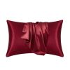 Silk Pillowcase for Hair and Skin, Mulberry Silk Pillow Cases 2Pack - Red - 50x66cm