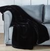 Cassilda Luxury Chinchilla Faux Fur Throw Blanket (50" x 60") - as Pic