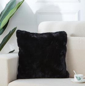 Agnes Luxury Chinchilla Faux Fur Pillow (18 In. x 18 In.) - as Pic