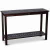 Eucalyptus Console Table, Espresso - as Pic