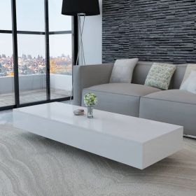 Coffee Table High Gloss White - White