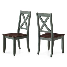 Maddox Crossing Dining Chairs, Set of 2 - Dark Seafoam