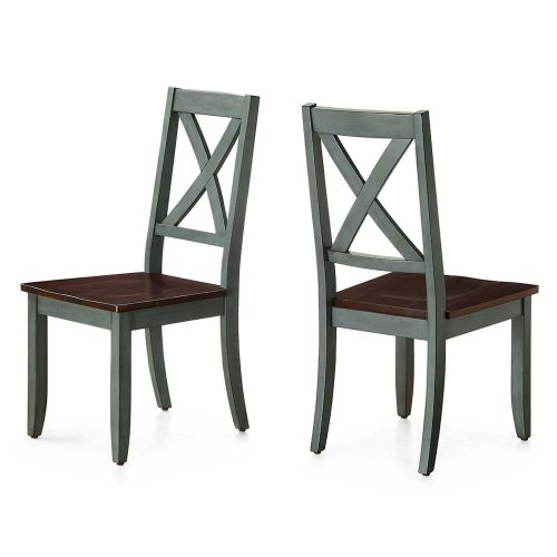 Maddox Crossing Dining Chairs, Set of 2 - Dark Seafoam