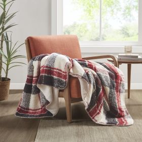 Faux Mohair to Sherpa Throw - as Pic