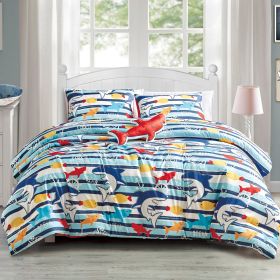 Ocean Life 4PC COMFORTER SET - TWIN