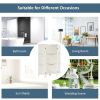 4 Panel Freestanding Folding Hinged Room Divider - white