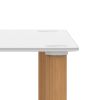 1-Piece Side Table ;  2-Tier Space End Table ; Modern Night Stand;  Sofa table;  Side Table with Storage Shelve - White+Oak