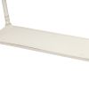 Console Table Sofa Table with Drawers for Entryway with Projecting Drawers and Long Shelf - Antique White
