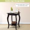 Accent Sofa End Side Table - Brown