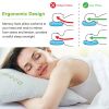 2Pcs Bamboo Memory Foam Pillow Hypoallergenic Bed Pillow For Head Neck Rest Sleeping Shredded Pillow Washable Cover Queen Size Pillow - 2Pcs - Queen S