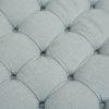 Skirted Tufted 32" Round Ottoman - as Pic