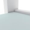 Glass two layer tea table;  small round table;  bedroom corner table;  living room white side table - White