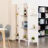 4 Panel Freestanding Folding Hinged Room Divider - white