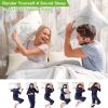 2Pcs Bamboo Memory Foam Pillow Hypoallergenic Bed Pillow For Head Neck Rest Sleeping Shredded Pillow Washable Cover Queen Size Pillow - 2Pcs - Queen S