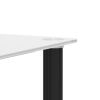 1-Piece Side Table ;  2-Tier Space End Table ; Modern Night Stand;  Sofa table;  Side Table with Storage Shelve - White+Black