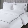 100% Cotton Sateen Embroidered Comforter Set - as Pic