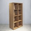 Smart Cube 8-Cube Organizer Storage with Opened Back Shelves; 2 X 4 Cube Bookcase Book Shleves for Home;  Office - Walnut