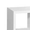 Smart Cube 8-Cube Organizer Storage with Opened Back Shelves; 2 X 4 Cube Bookcase Book Shleves for Home;  Office - White