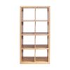 Smart Cube 8-Cube Organizer Storage with Opened Back Shelves; 2 X 4 Cube Bookcase Book Shleves for Home;  Office - Walnut