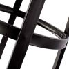 Backless Adjustable Height Bar Stools with Metal Legs;  Oak seat;  Set of 2 - OAK